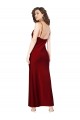 Silk like Satin Low Back Long Cowl Neck Sheath Black Tie Evening Gown / Prom Dress / Bridesmaid Dress Stockport
