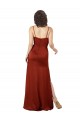Silk like Satin Low Back Long Spaghetti Straps Red A-Line Formal Evening Gown / Prom Dress / Bridesmaid Dress Stockport