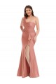 Silk like Satin Long One Shoulder Mermaid Black Tie Plus Size Evening Gown / Prom Dress / Bridesmaid Dress Stockport