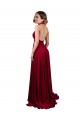 Spandex Open Back Long Halter Neck A-Line Black Tie Evening Gown / Prom Dress / Bridesmaid Dress Stockport