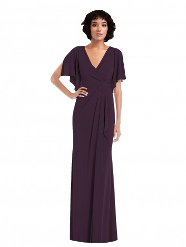 Spandex Long V-Neck Sheath Formal Evening Gown / Prom Dress / Bridesmaid Dress Stockport