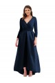 Spandex Long V-Neck Ball Gown High Low Plus Size Evening Gown / Prom Dress / Bridesmaid Dress Stockport