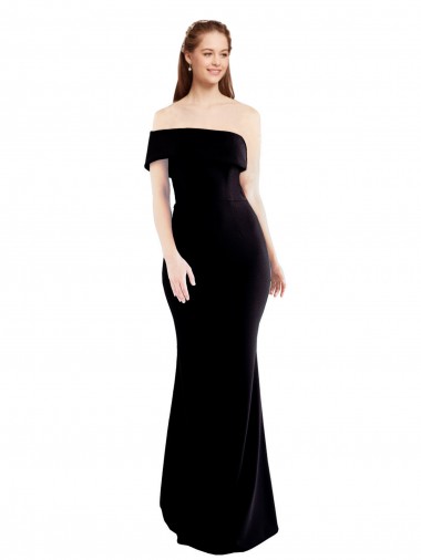 Stretch Crepe Keyhole Back Long One Shoulder Mermaid Formal Evening Gown / Prom Dress / Bridesmaid Dress Stockport