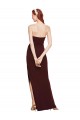 Stretch Crepe Long Strapless Sheath Formal Evening Gown / Prom Dress / Bridesmaid Dress Stockport