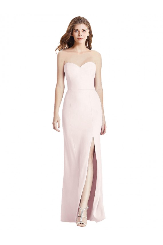 Stretch Crepe Low Back Long Sweetheart Trumpet Semi Formal Evening Dress / Prom Dress / Bridesmaid Dress Stockport