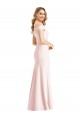 Stretch Crepe Long Off the Shoulder Trumpet Bridesmaid Dress / Evening Dress Stockport