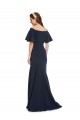 Stretch Crepe Long Off the Shoulder Dark Navy Mermaid Bridesmaid Dress / Formal Dress Stockport