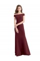 Stretch Crepe Long Off the Shoulder Sheath Prom Dress / Bridesmaid Dress Stockport
