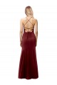Stretch Crepe Criss Cross Back Long Halter Neck Mermaid Formal Evening Gown / Prom Dress / Bridesmaid Dress Stockport