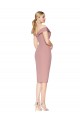 Stretch Crepe Knee Length Off the Shoulder Mermaid Black Tie Evening Gown / Prom Dress / Bridesmaid Dress Stockport