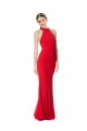 Stretch Crepe Long Halter Neck Mermaid Prom Dress / Bridesmaid Dress Stockport