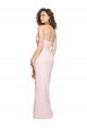 Stretch Crepe Low Back Long Strapless Pink Sheath Formal Dress / Bridesmaid Dress Stockport