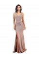Stretch Crepe Low Back Long V-Neck Mermaid Black Tie Evening Gown / Prom Dress / Bridesmaid Dress Stockport
