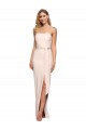 Stretch Crepe Low Back Long Strapless Sheath Formal Evening Gown / Prom Dress / Bridesmaid Dress Stockport