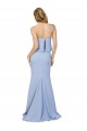 Stretch Crepe Low Back Long Strapless A-Line Formal Dress / Bridesmaid Dress Stockport