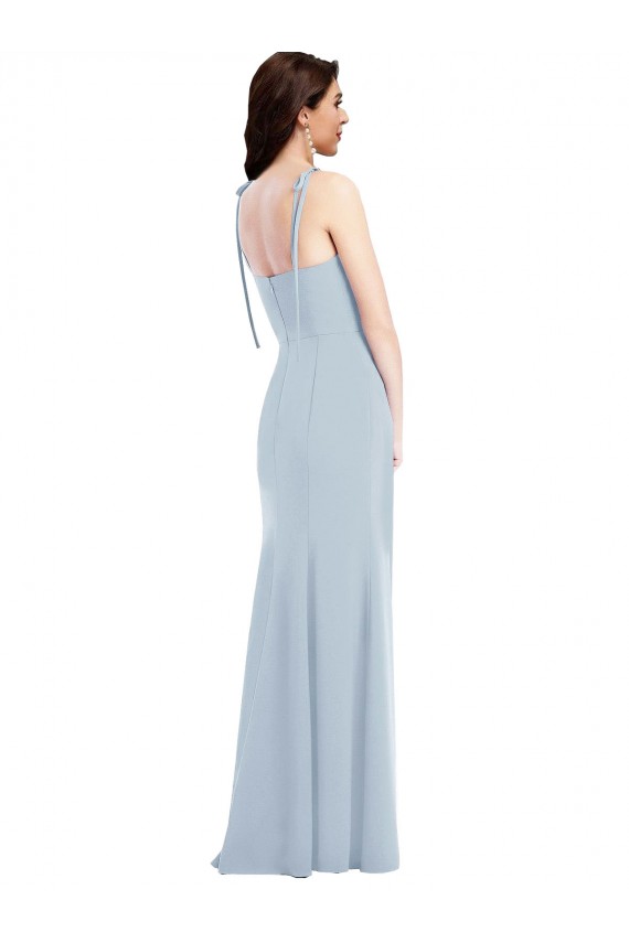 Stretch Crepe Low Back Long Strapless Trumpet Bridesmaid Dress / Formal Dress Stockport