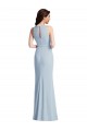 Stretch Crepe Long Halter Neck Trumpet Formal Dress / Bridesmaid Dress Stockport