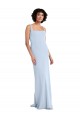 Stretch Crepe Long Square Neck Sheath Prom Dress / Bridesmaid Dress Stockport