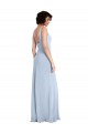 Stretch Crepe Long Square Neck Sheath Prom Dress / Bridesmaid Dress Stockport