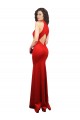 Stretch Satin Keyhole Back Long Halter Neck Mermaid Formal Evening Gown / Prom Dress / Bridesmaid Dress Stockport