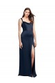 Stretch Satin Low Back Long Cowl Neck A-Line Formal Evening Gown / Prom Dress / Bridesmaid Dress Stockport