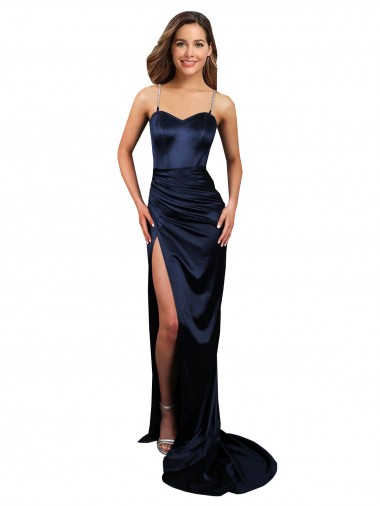Stretch Satin Long Sweetheart Mermaid Formal Evening Gown / Prom Dress / Bridesmaid Dress Stockport