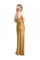 Stretch Satin Long Strapless A-Line Formal Evening Gown / Prom Dress / Bridesmaid Dress Stockport
