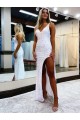 Velvet Sequin Long V-Neck Sheath Prom Dress / Evening Dress Stockport